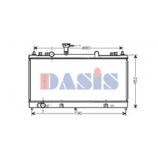 110038N AKS DASIS Радиатор, охлаждение двигателя