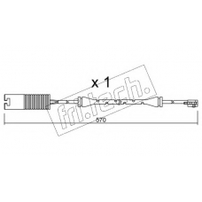 SU.208 fri.tech. Сигнализатор, износ тормозных колодок