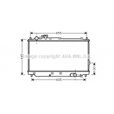 KA2059 AVA Радиатор, охлаждение двигателя