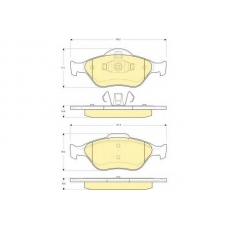 6114192 GIRLING Комплект тормозных колодок, дисковый тормоз