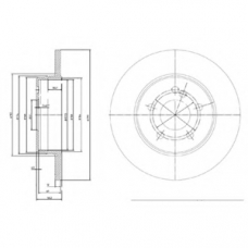 BG3089 DELPHI Тормозной диск