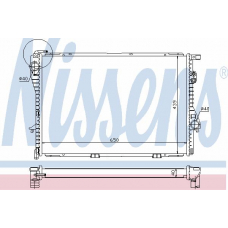 60752A NISSENS Радиатор, охлаждение двигателя