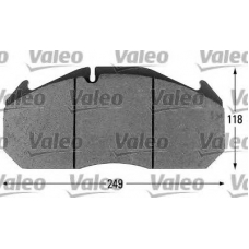 541642 VALEO Комплект тормозных колодок, дисковый тормоз