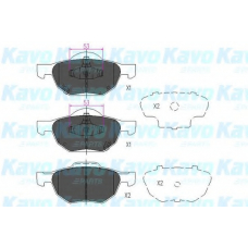 KBP-2036 KAVO PARTS Комплект тормозных колодок, дисковый тормоз