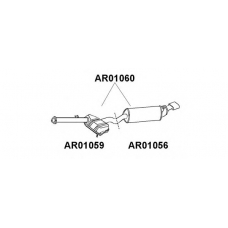 AR01060 VENEPORTE Глушитель выхлопных газов конечный