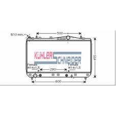 5200221 KUHLER SCHNEIDER Радиатор, охлаждение двигател