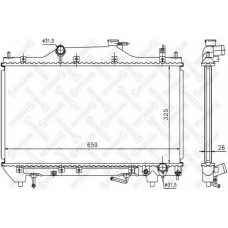10-26305-SX STELLOX Радиатор, охлаждение двигателя
