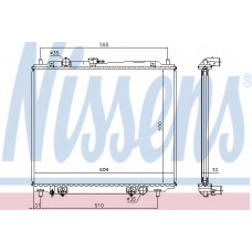 62802 NISSENS Радиатор, охлаждение двигателя