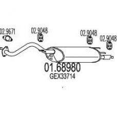 01.68980 MTS Глушитель выхлопных газов конечный