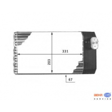 8FV 351 210-581 HELLA Испаритель, кондиционер