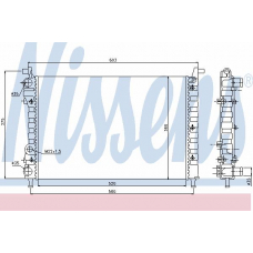 61784 NISSENS Радиатор, охлаждение двигателя