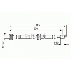 1 987 481 554 BOSCH Тормозной шланг