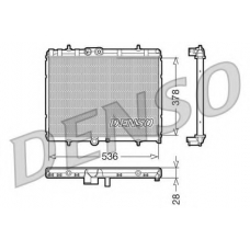 DRM07015 DENSO Радиатор, охлаждение двигателя