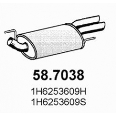 58.7038 ASSO Глушитель выхлопных газов конечный