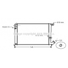 CNA2148 AVA Радиатор, охлаждение двигателя