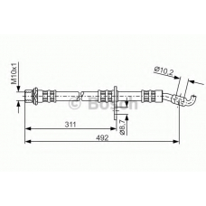 1 987 481 134 BOSCH Тормозной шланг