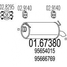 01.67380 MTS Глушитель выхлопных газов конечный