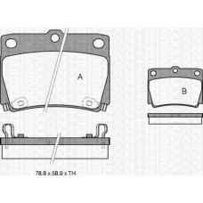 8110 42022 TRIDON Brake pads - rear
