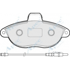 PAD935 APEC Комплект тормозных колодок, дисковый тормоз