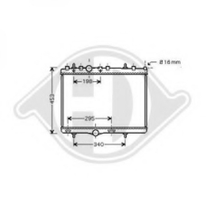 8424302 DIEDERICHS Радиатор, охлаждение двигателя
