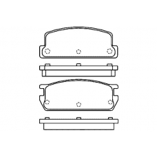 20954 130  0 5 T819 TEXTAR Колодки тормозные
