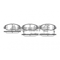 1080-8504 ASHUKI Комплект тормозных колодок, дисковый тормоз