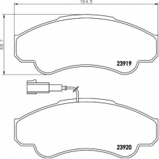 N-596 COBREQ Комплект тормозных колодок, дисковый тормоз