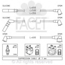 4.9866 FACET Ккомплект проводов зажигания