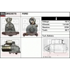 DRS3975 DELCO REMY Стартер