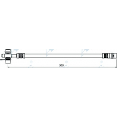 HOS3947 APEC Тормозной шланг