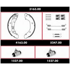 3163.00 WOKING Комплект тормозов, барабанный тормозной механизм
