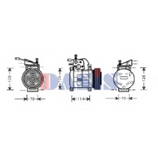 850437N AKS DASIS Компрессор, кондиционер