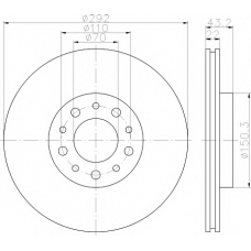 8DD 355 112-561 HELLA PAGID Тормозной диск