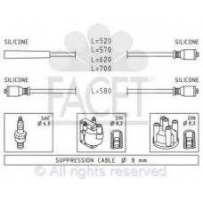 4.9275 FACET Ккомплект проводов зажигания