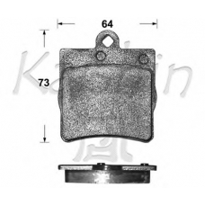 D10111 KAISHIN Комплект тормозных колодок, дисковый тормоз