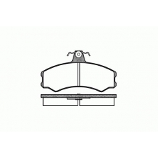 0143.00 REMSA Комплект тормозных колодок, дисковый тормоз