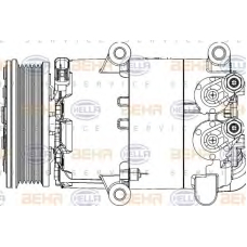 8FK 351 334-441 HELLA Компрессор, кондиционер