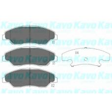 KBP-4013 KAVO PARTS Комплект тормозных колодок, дисковый тормоз