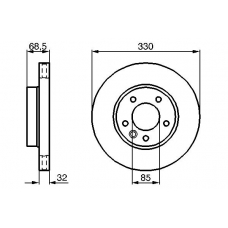 0 986 479 248 BOSCH Тормозной диск