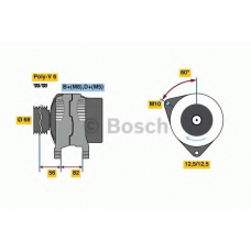 0 124 325 054 BOSCH Генератор