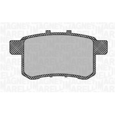 363916060703 MAGNETI MARELLI Комплект тормозных колодок, дисковый тормоз