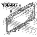 NSB-047 FEBEST Подвеска, радиатор