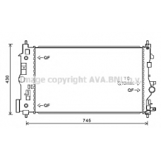 OL2546 AVA Радиатор, охлаждение двигателя