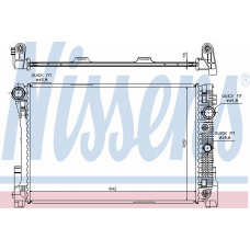 67161 NISSENS Радиатор, охлаждение двигателя