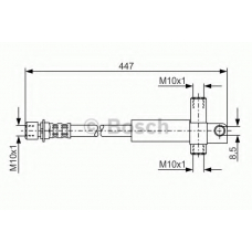 1 987 476 614 BOSCH Тормозной шланг