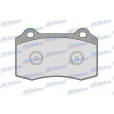 AC0581628D AC Delco Комплект тормозных колодок, дисковый тормоз