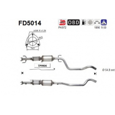 FD5014 AS Сажевый / частичный фильтр, система выхлопа ОГ