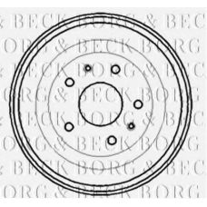 BBR7193 BORG & BECK Тормозной барабан