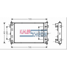 5305001 KUHLER SCHNEIDER Радиатор, охлаждение двигател