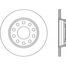 BDR1923.10 OPEN PARTS Тормозной диск